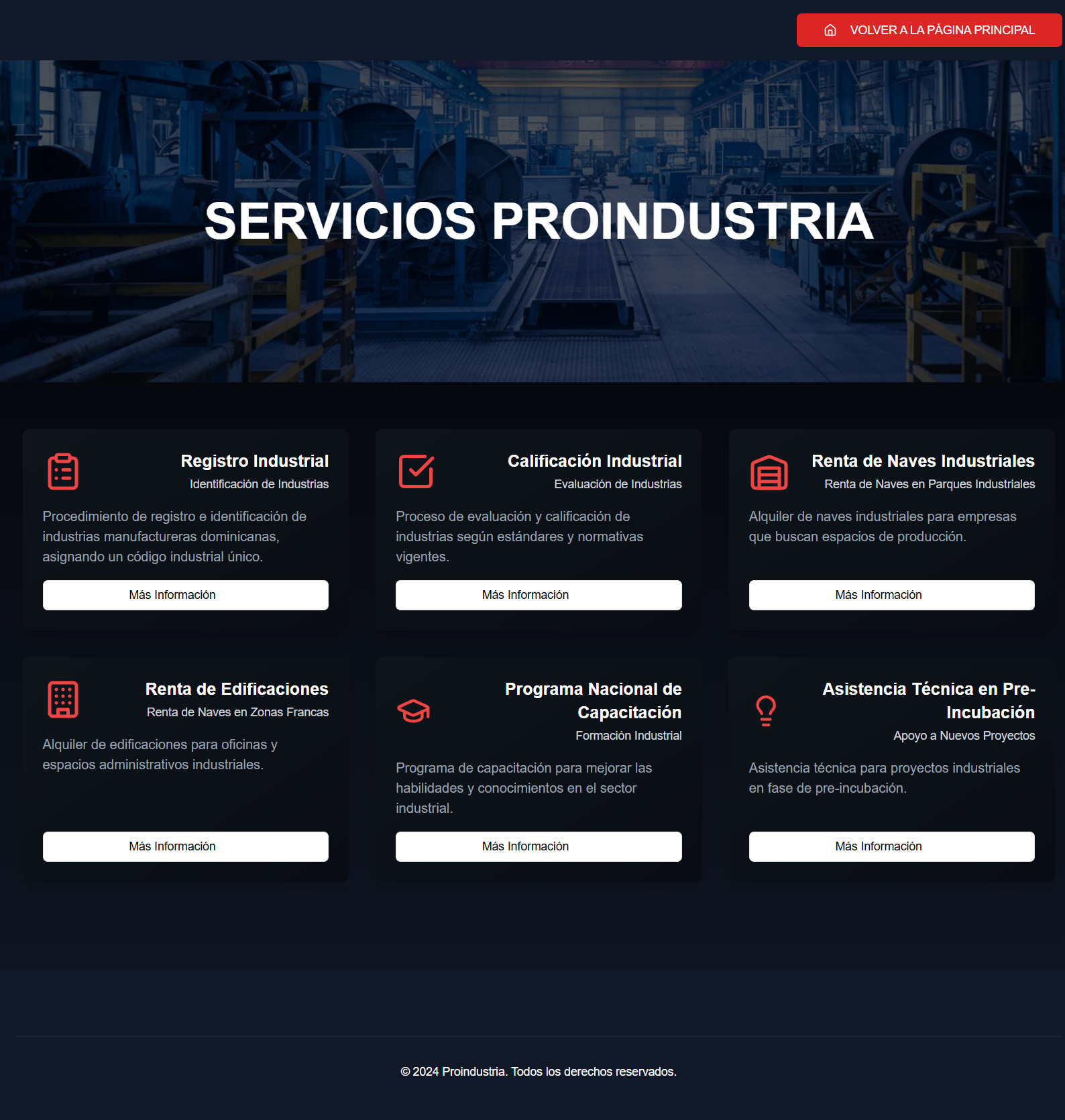 Servicios Proindustria - Digital Services Platform