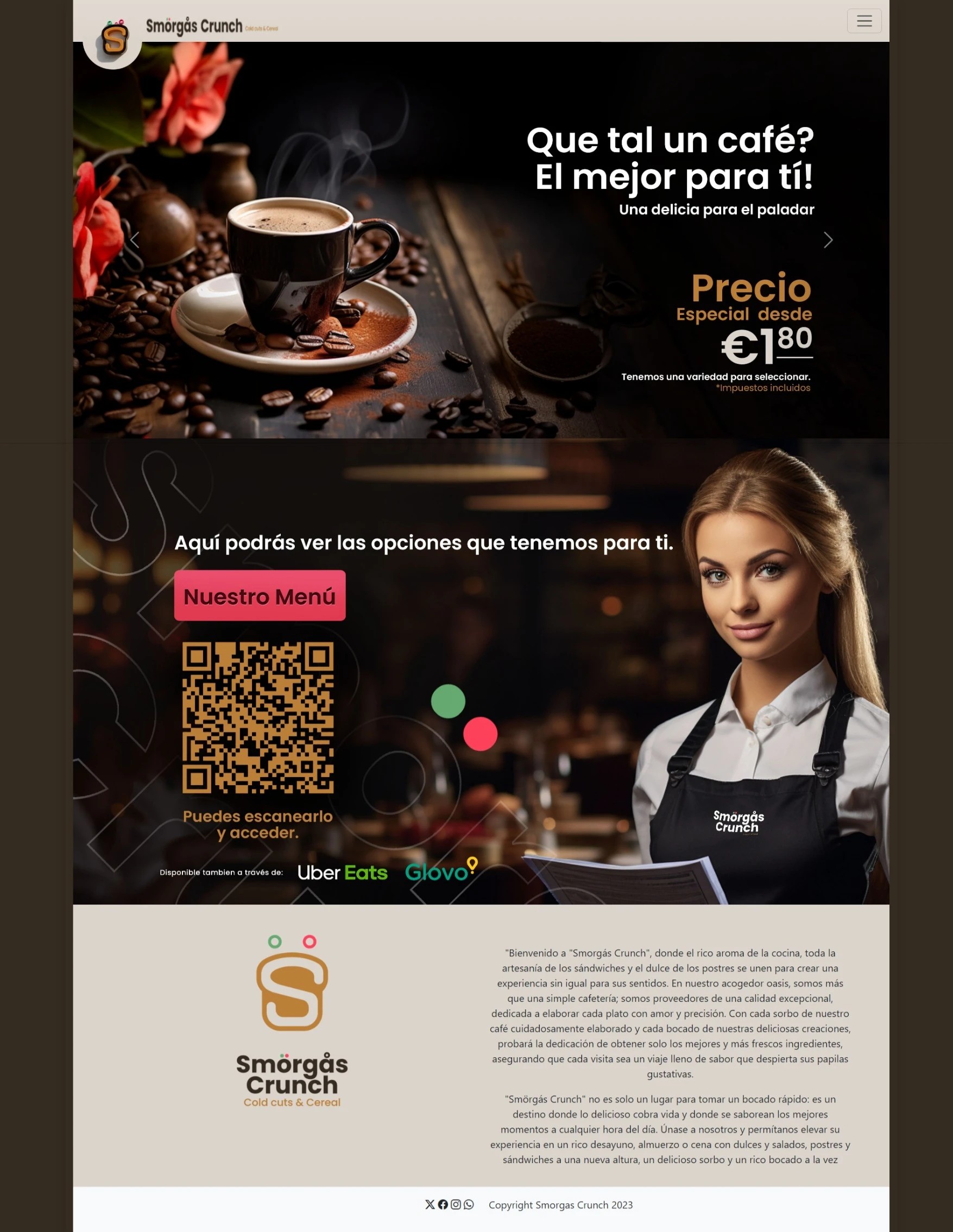 SmorgasCrunch.com - Restaurant Website